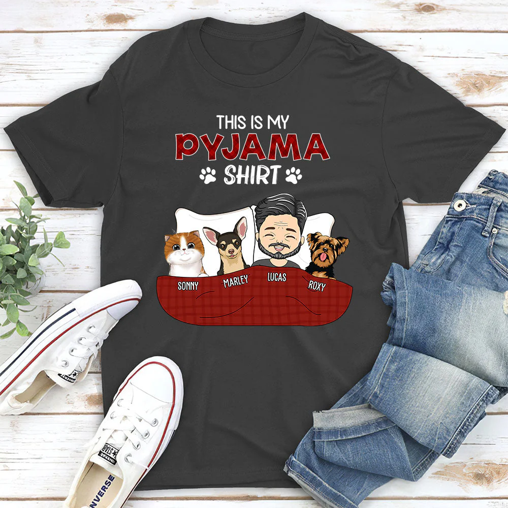 Pajama Shirt Version 2 - Personalized Custom Unisex T-shirt - Image 5