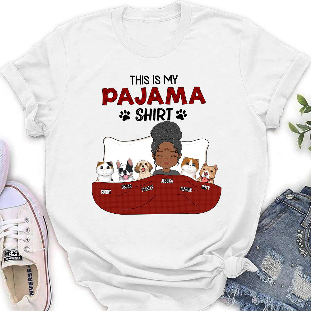 Pajama Shirt Version 3 - Personalized Custom Women's T-shirt - Image 2