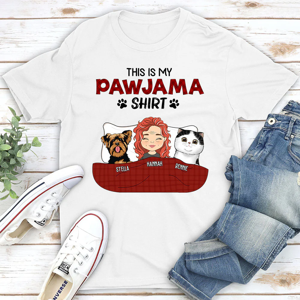 Pajama Shirt - Personalized Custom Unisex T-shirt - Image 2