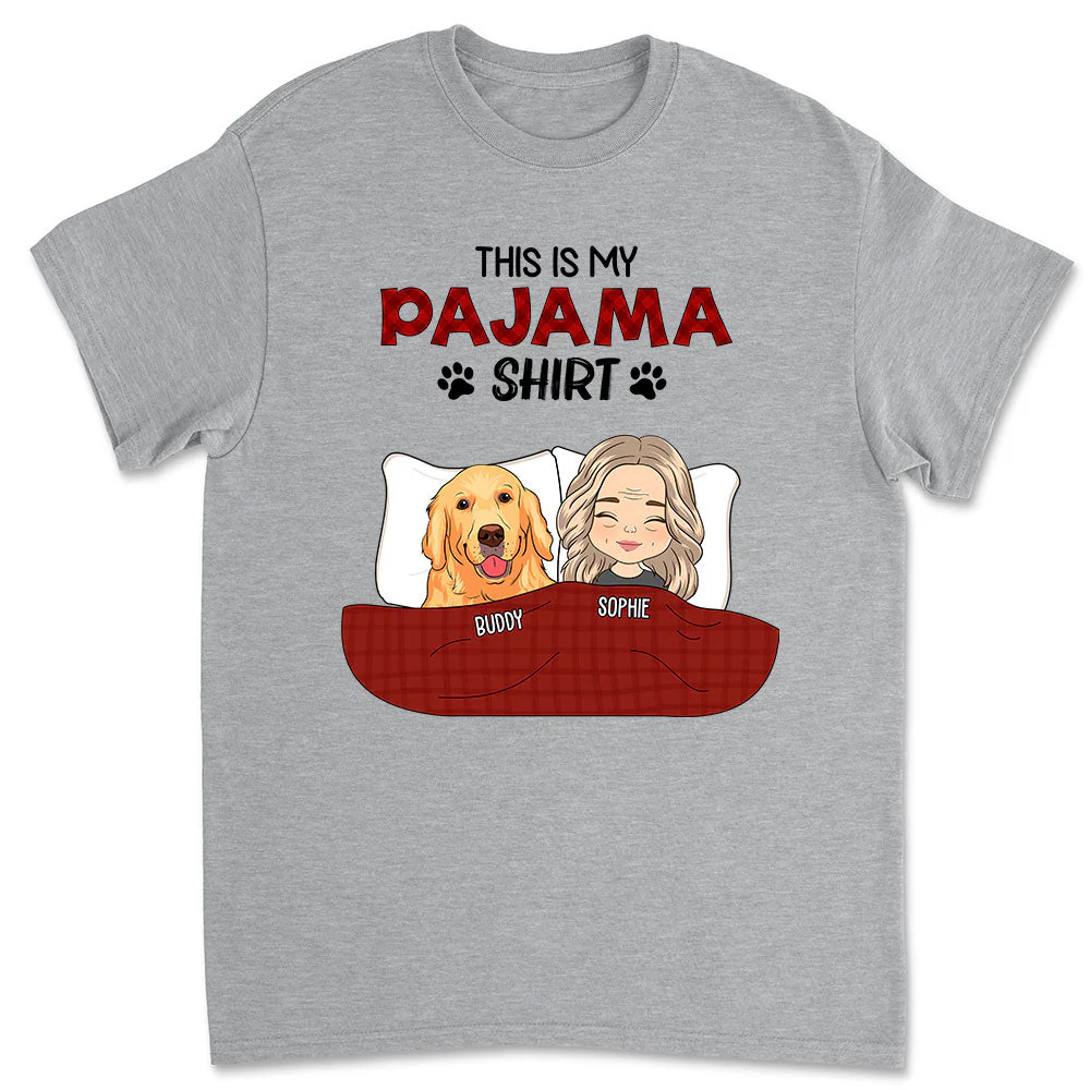 Pajama Shirt - Personalized Custom Unisex T-shirt - Image 5