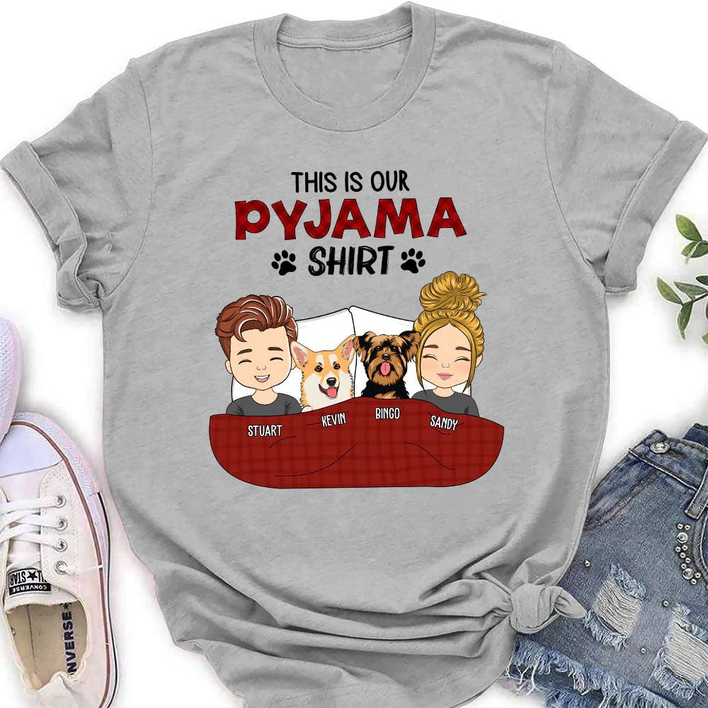 Pajama Shirt Version Couple - Personalized Custom Women's T-shirt - Image 2