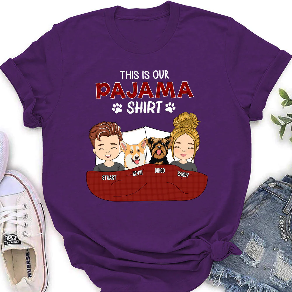 Pajama Shirt Version Couple - Personalized Custom Women's T-shirt - Image 6