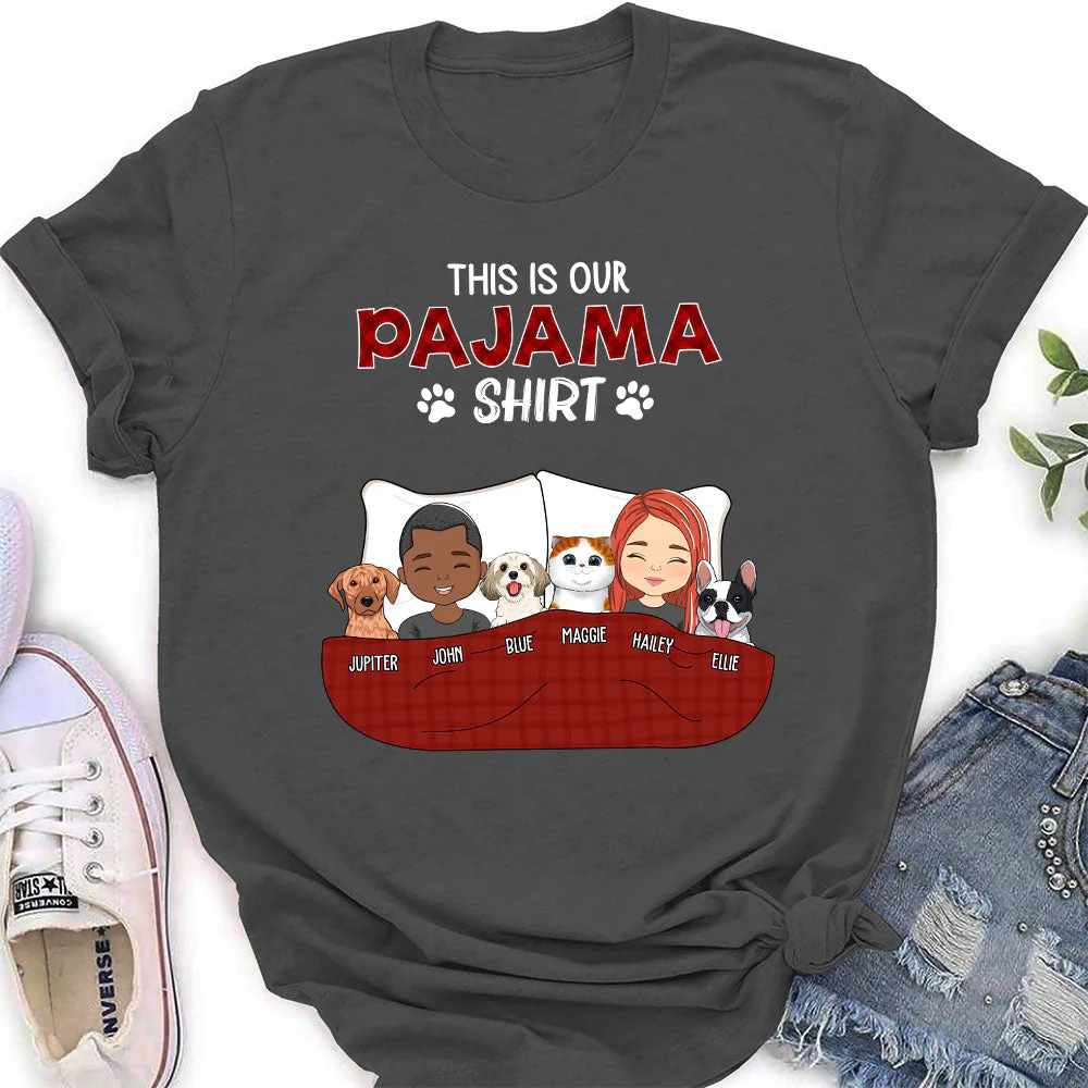 Pajama Shirt Version Couple - Personalized Custom Women's T-shirt - Image 8