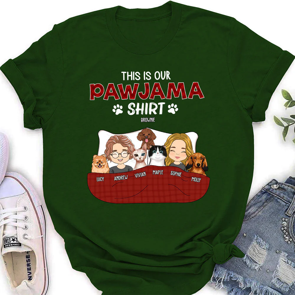 Pajama Shirt Version Couple - Personalized Custom Women's T-shirt - Image 9