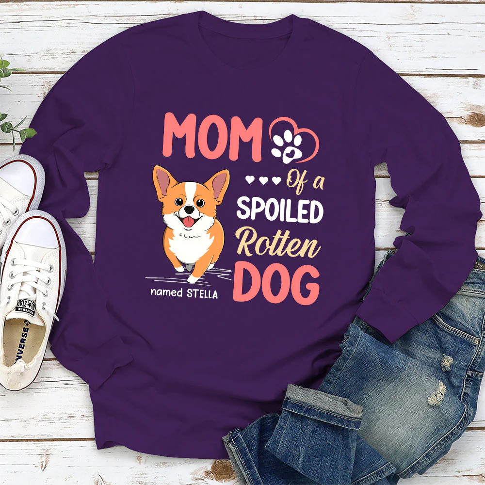 Parent Of A Spoiled Dogs - Personalized Custom Long Sleeve T-shirt - Image 5