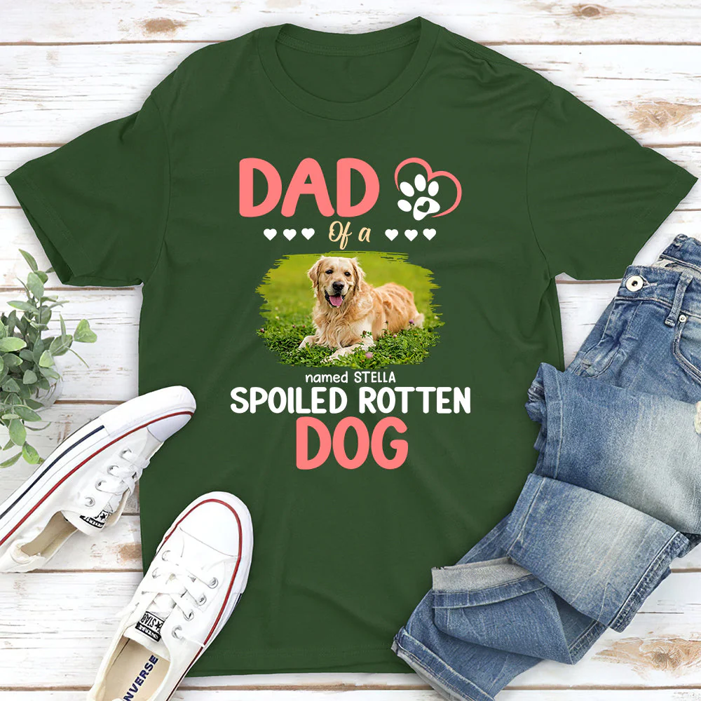 Parent Of A Spoiled Dogs - Personalized Custom Unisex T-shirt - Image 6