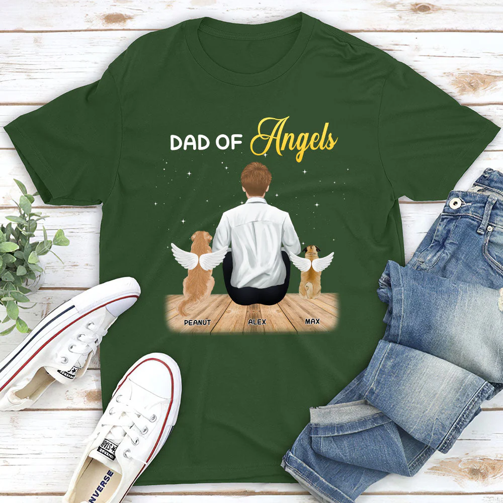 Parents Of Angels - Personalized Custom Premium T-shirt - Image 3