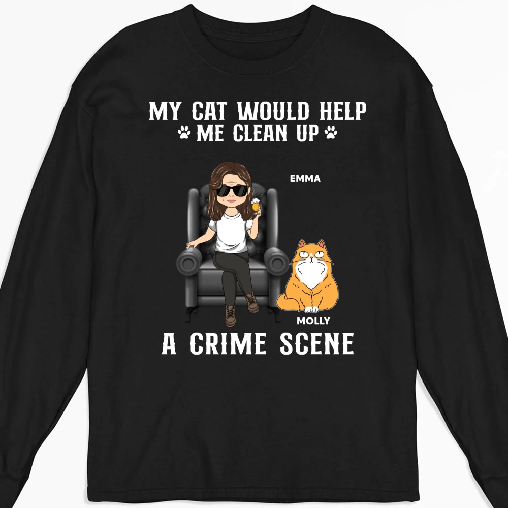 Partners In Every Furry Crime - Personalized Custom Long Sleeve T-shirt - Image 4