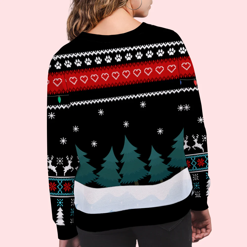 Partners In Paws - Personalized Custom All-Over-Print Sweatshirt - Image 6