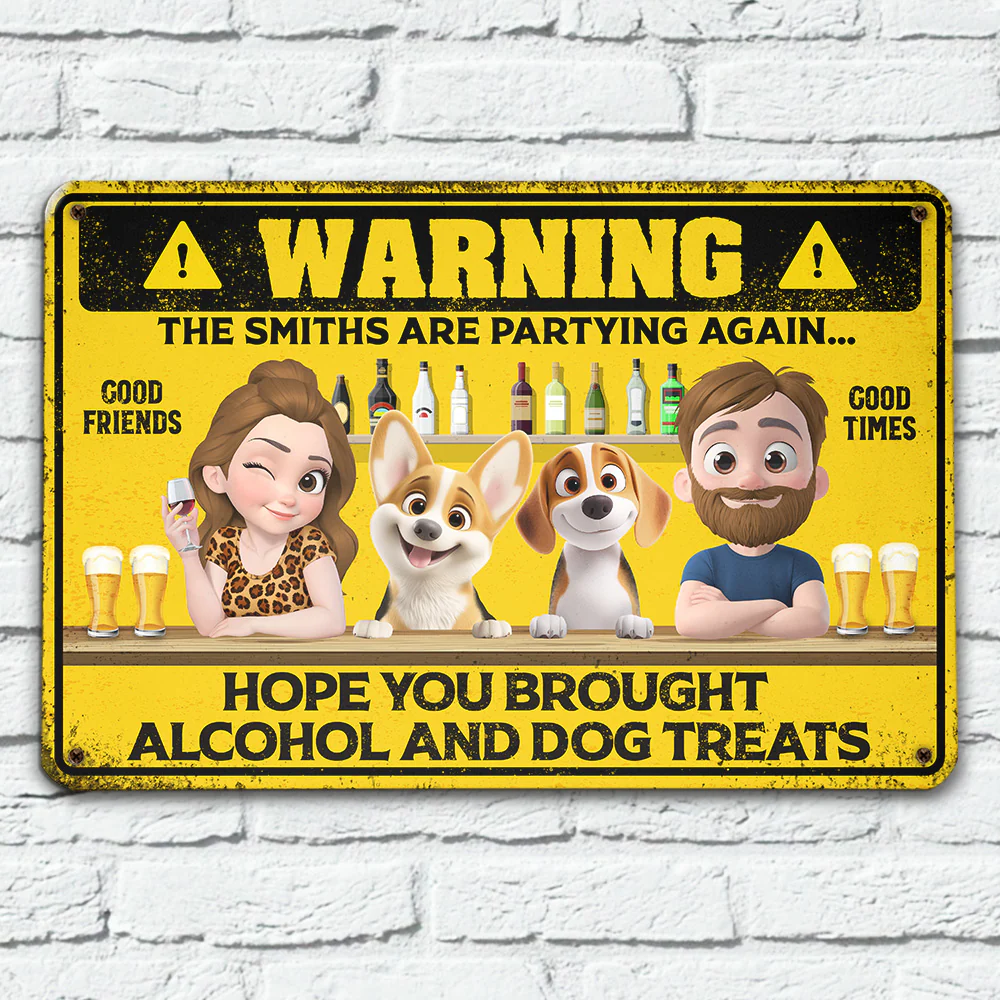 Partying Again - Personalized Custom Metal Sign
