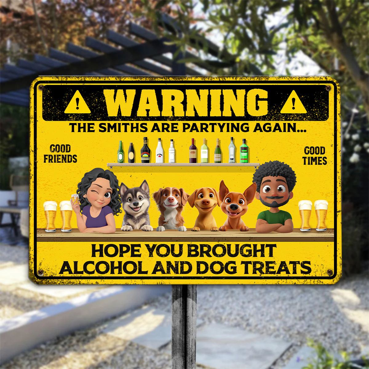 Partying Again - Personalized Custom Metal Sign - Image 5