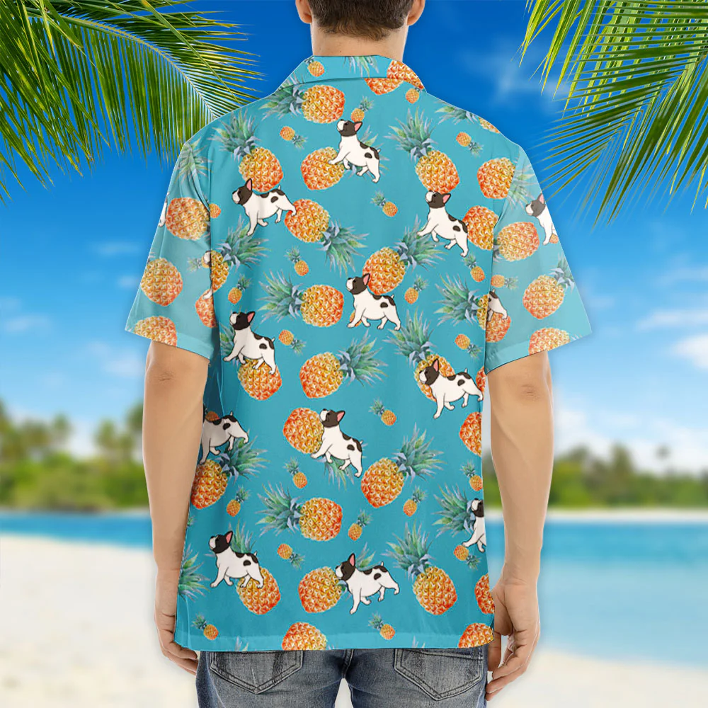 Pattern Walking Dog - Personalized Custom Hawaiian Shirt - Image 4