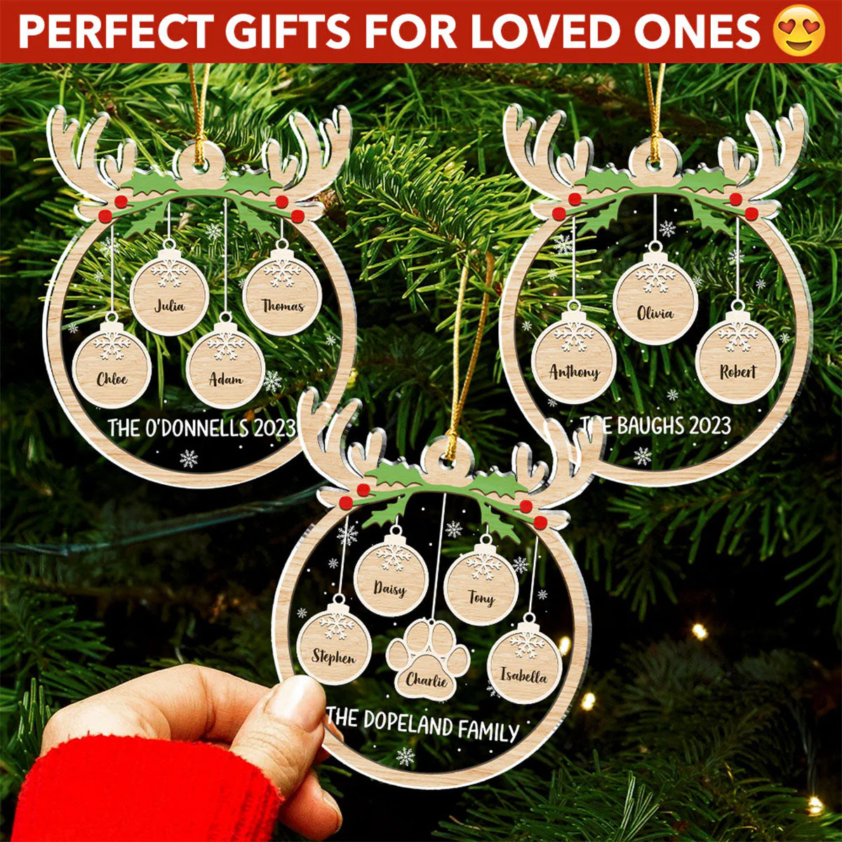 Paw Charm - Personalized Custom Acrylic Ornament - Image 3