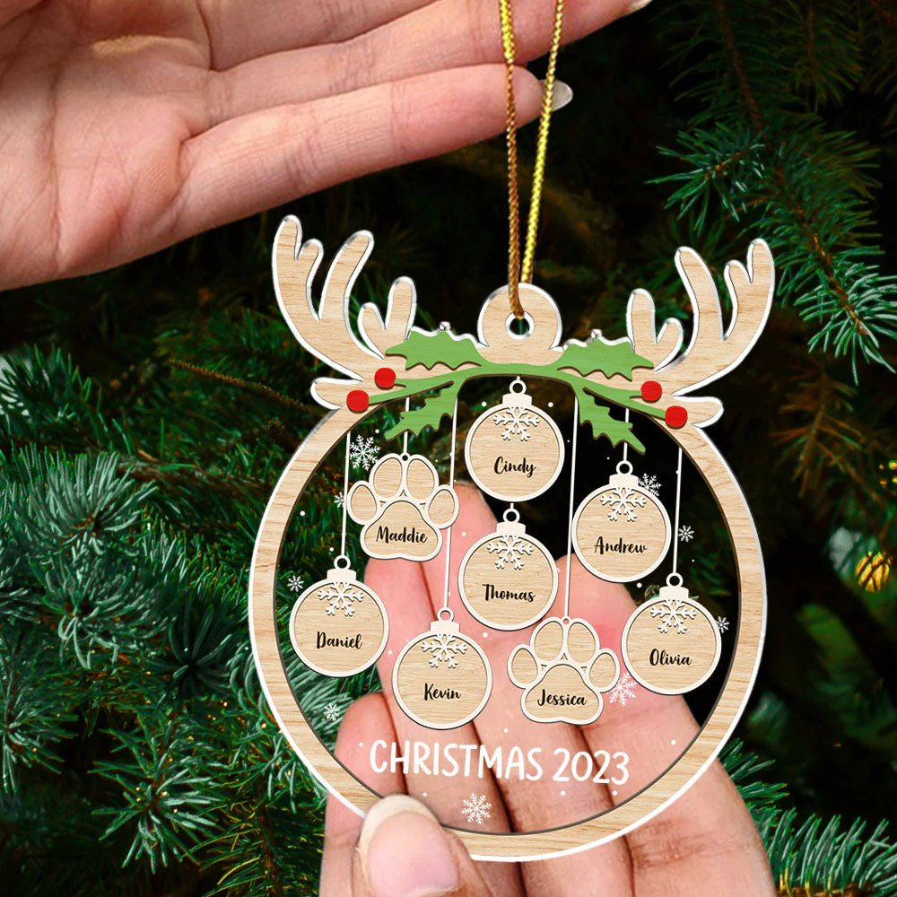 Paw Charm - Personalized Custom Acrylic Ornament - Image 4
