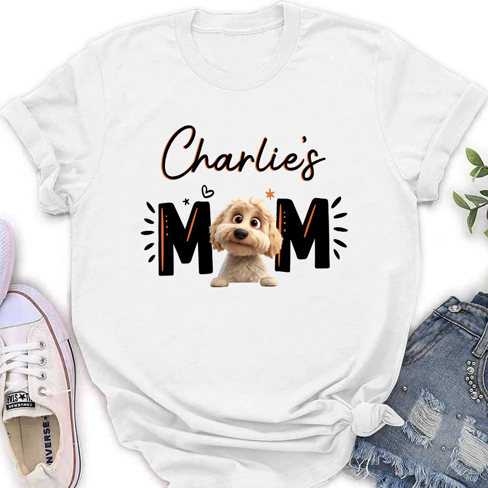 Paw Mom - Personalized Custom Women's T-Shirt - Image 3