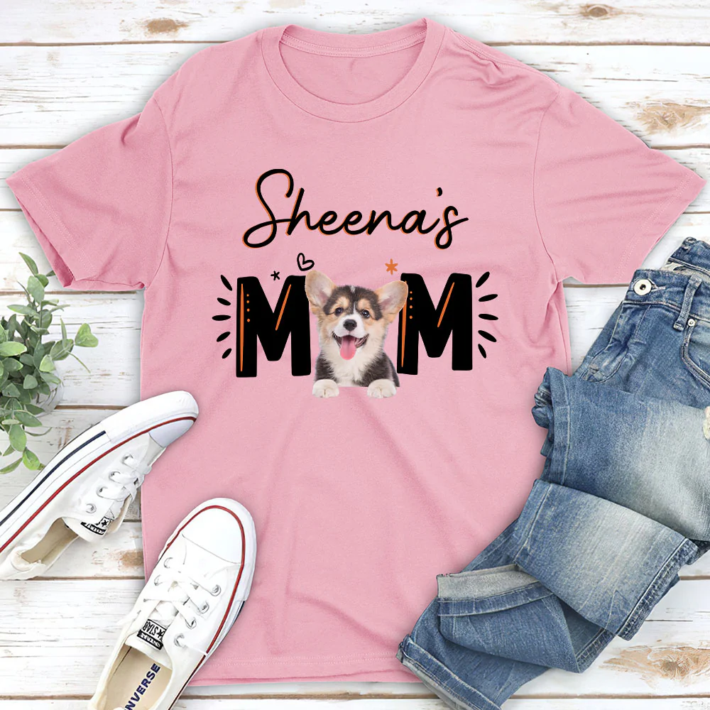 Paw Mom Photo - Personalized Custom Unisex T-shirt
