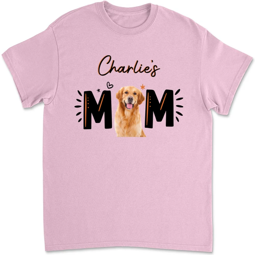 Paw Mom Photo - Personalized Custom Unisex T-shirt - Image 5