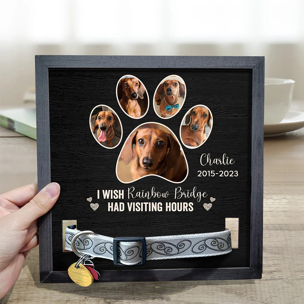 Paw Prints - Personalized Custom Collar Frame - Image 2