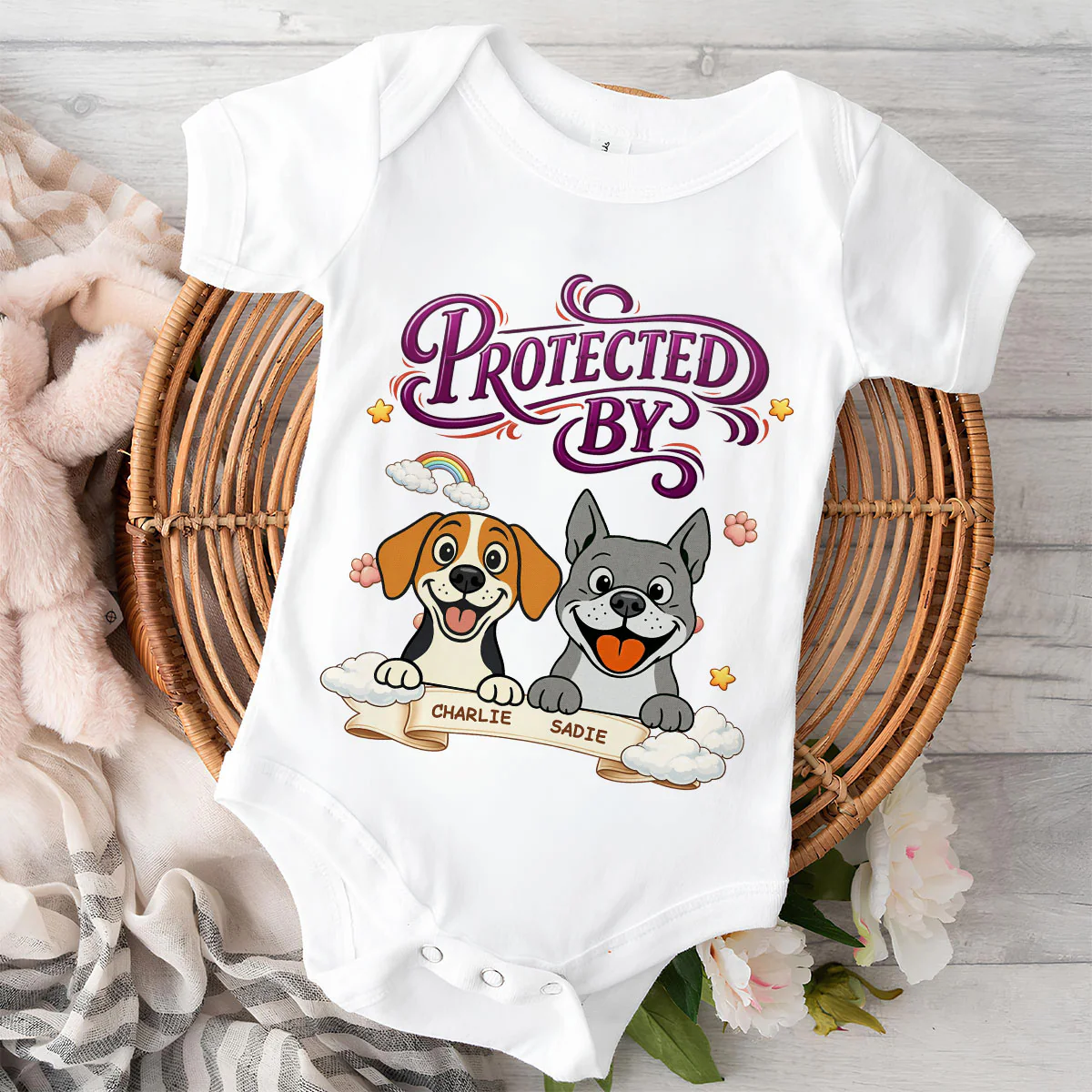 Paw Protector - Personalized Custom Baby Onesie - Image 3