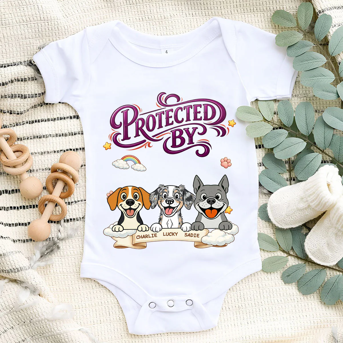 Paw Protector - Personalized Custom Baby Onesie - Image 5