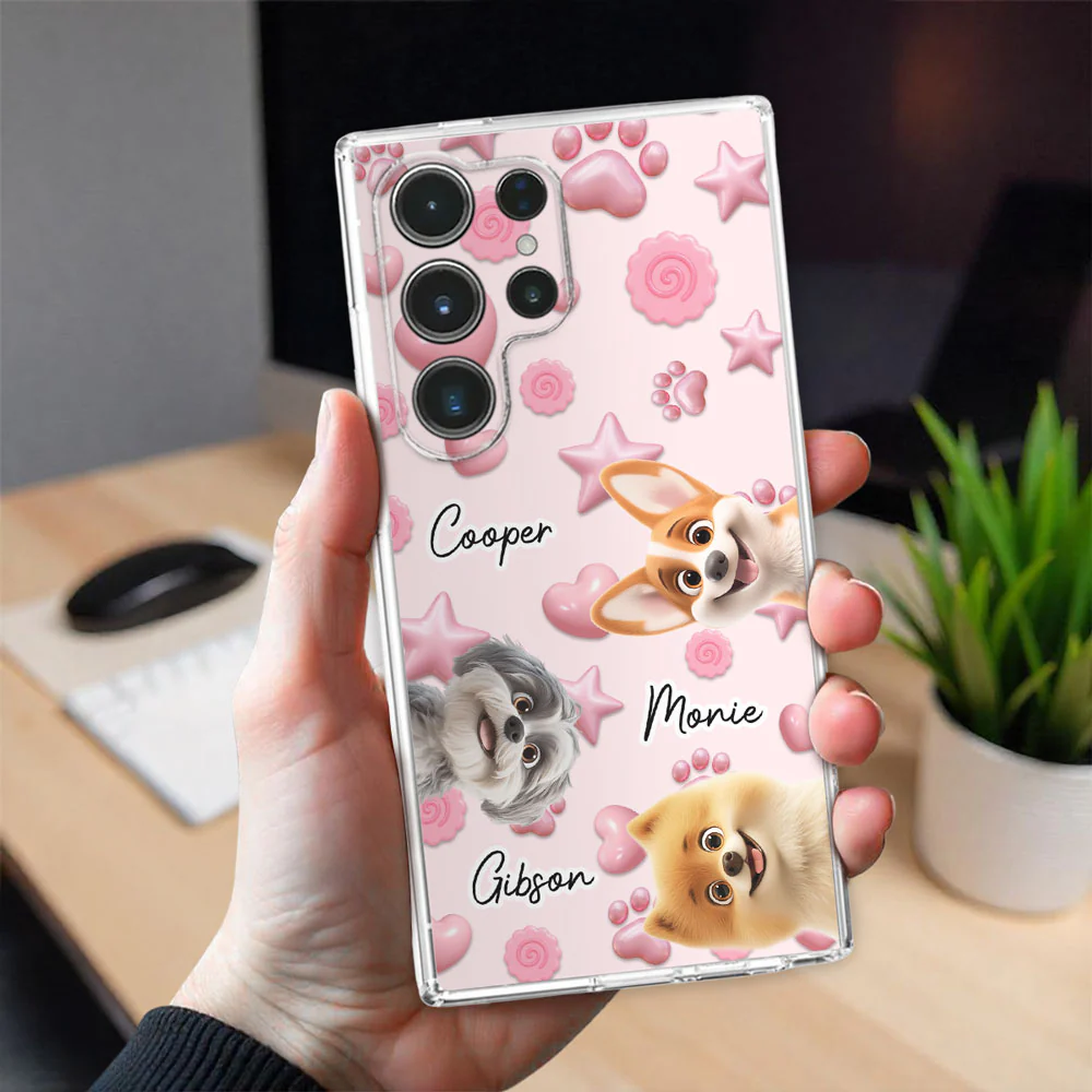 Paw With You - Personalized Custom 3D Inflated Effect Phone Case - Image 26