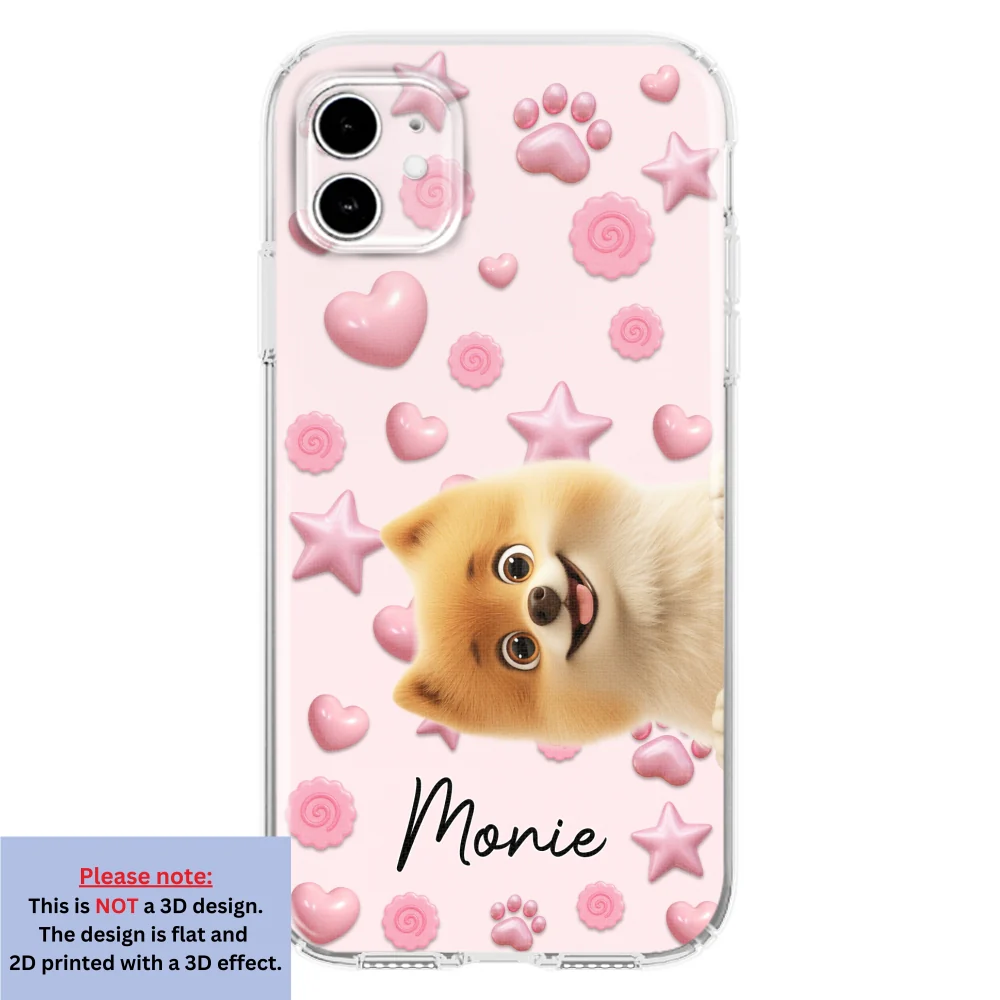 Paw With You - Personalized Custom 3D Inflated Effect Phone Case - Image 9