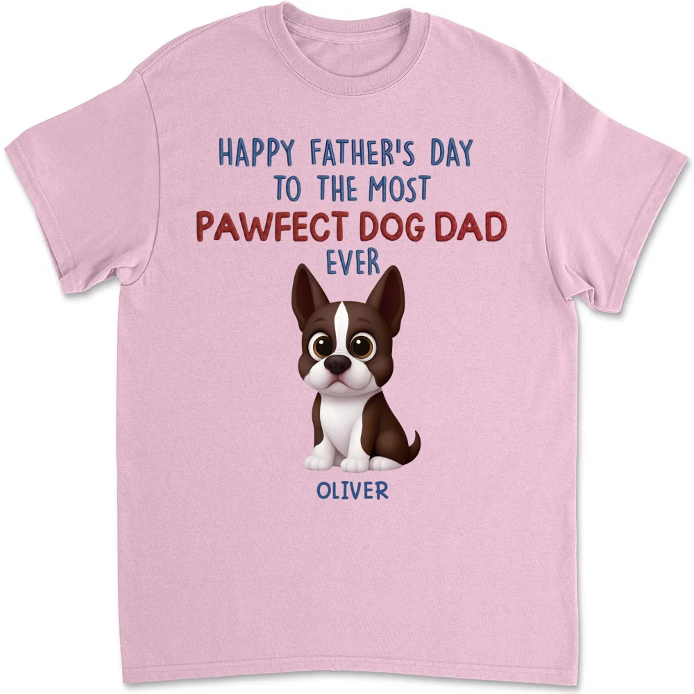 Pawfect Dog Dad Version 2 - Personalized Custom Shirt - Image 10
