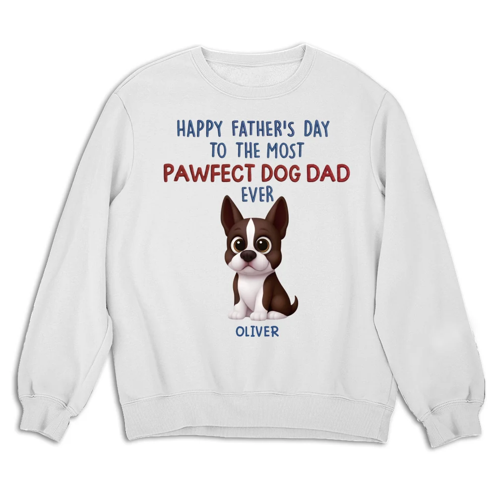 Pawfect Dog Dad Version 2 - Personalized Custom Shirt - Image 11