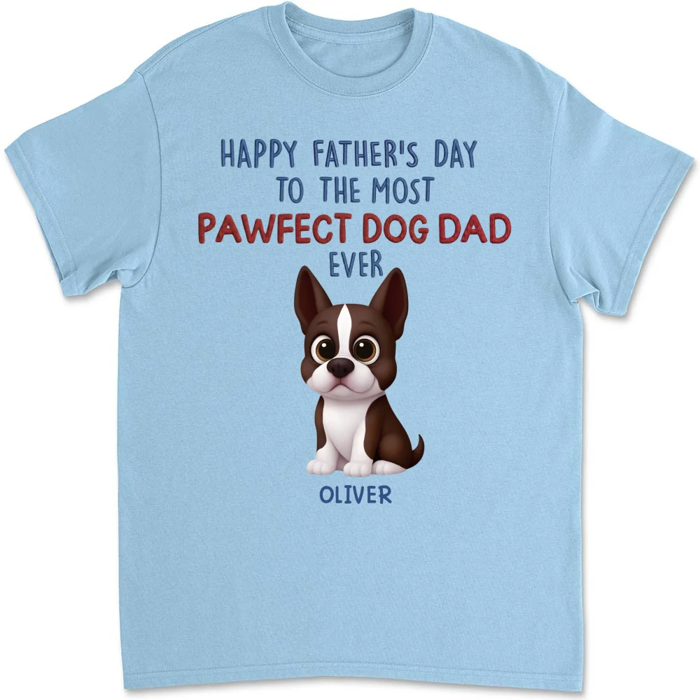 Pawfect Dog Dad Version 2 - Personalized Custom Shirt - Image 9