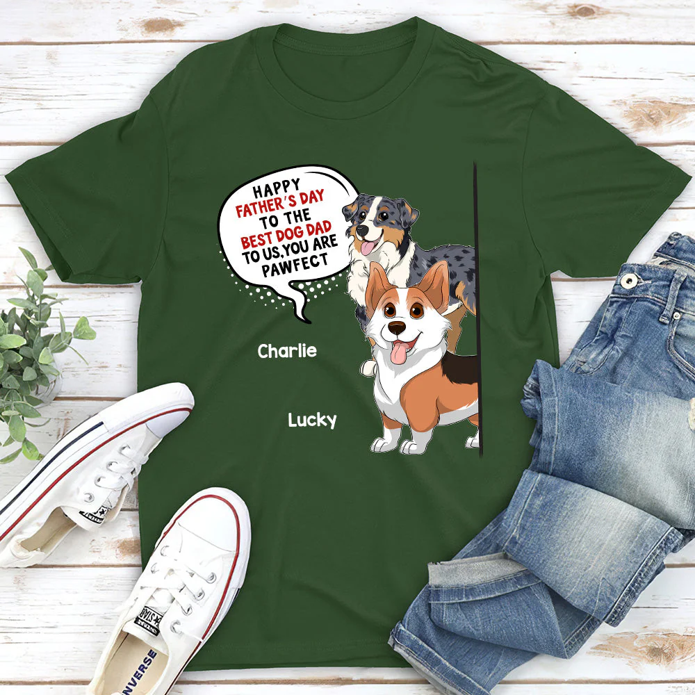 Pawfect Dog Mom - Personalized Custom Premium T-shirt - Image 4