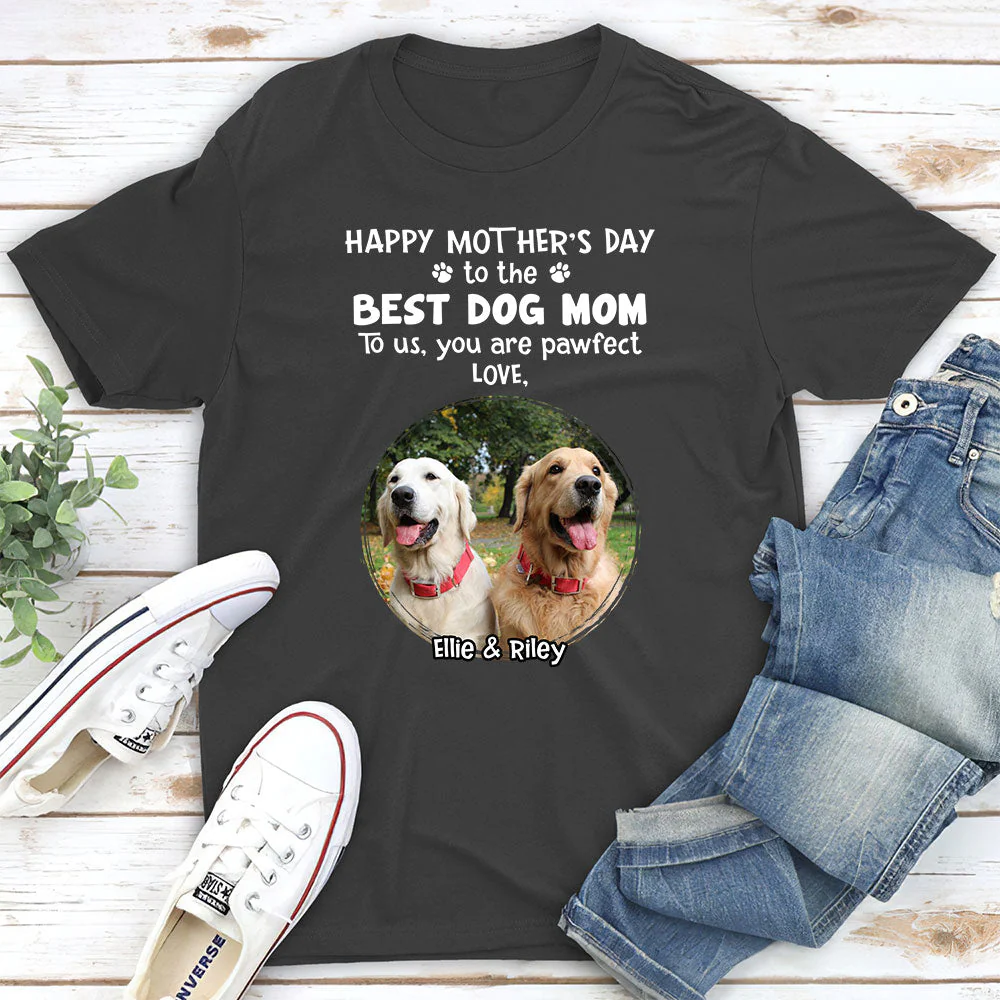 Pawfect Dog Mom - Personalized Custom Unisex T-shirt - Image 5