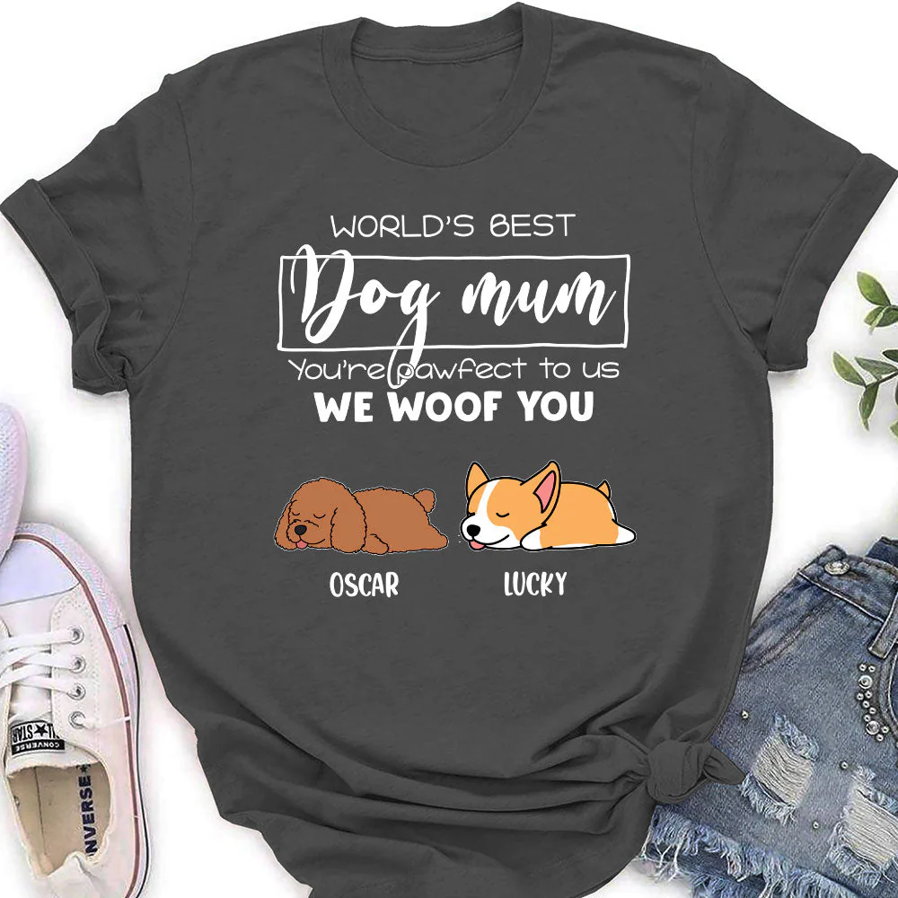 Pawfect Mom - Personalized Custom Women's T-shirt - Image 4