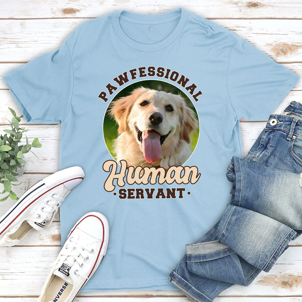 Pawfessional Servant - Personalized Custom Unisex T-shirt - Image 4