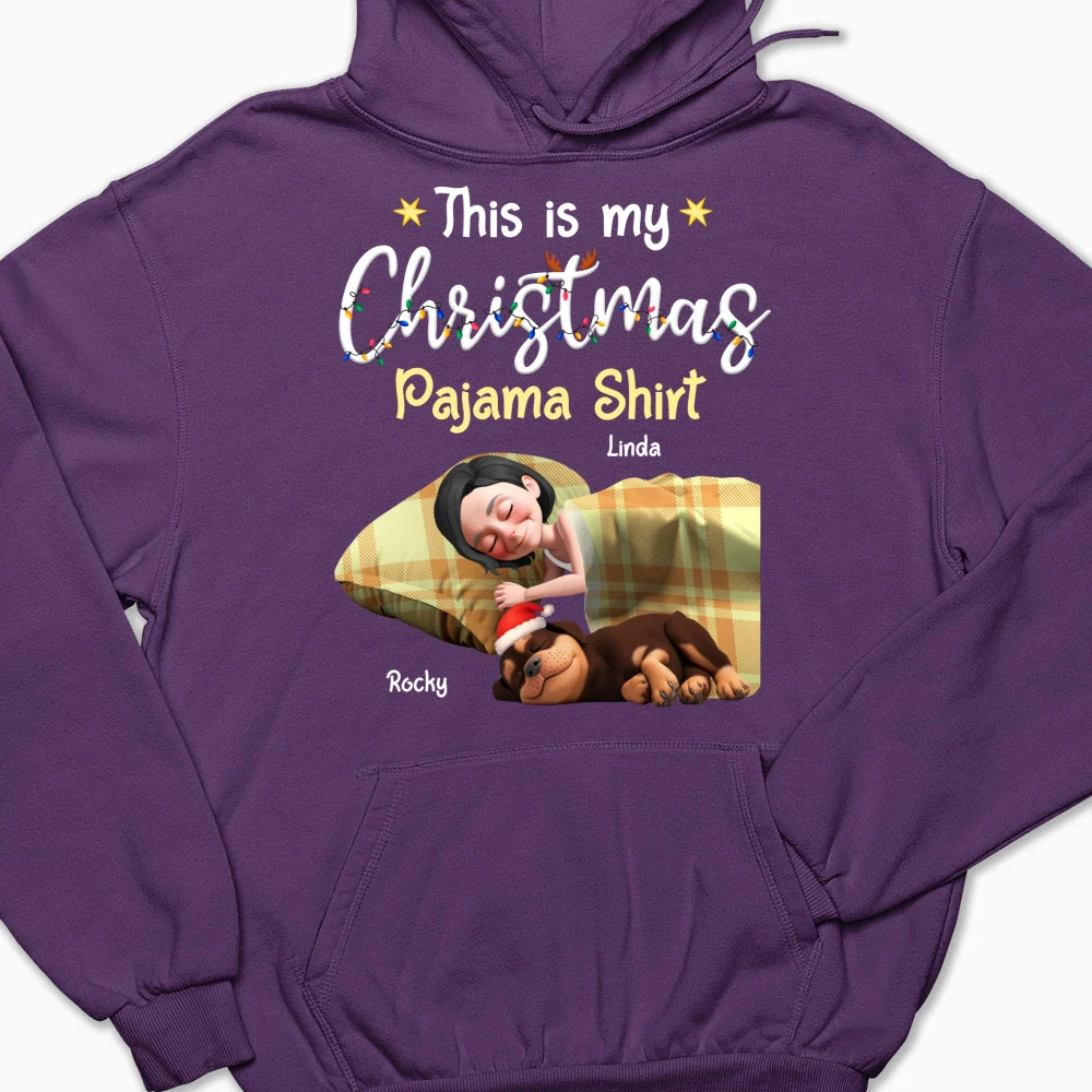 Pawjama Shirt Cartoon Christmas Ver 3 - Personalized Custom Hoodie - Image 9