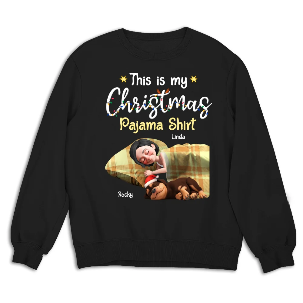Pawjama Shirt Cartoon Christmas Ver 3 - Personalized Custom Sweatshirt - Image 5