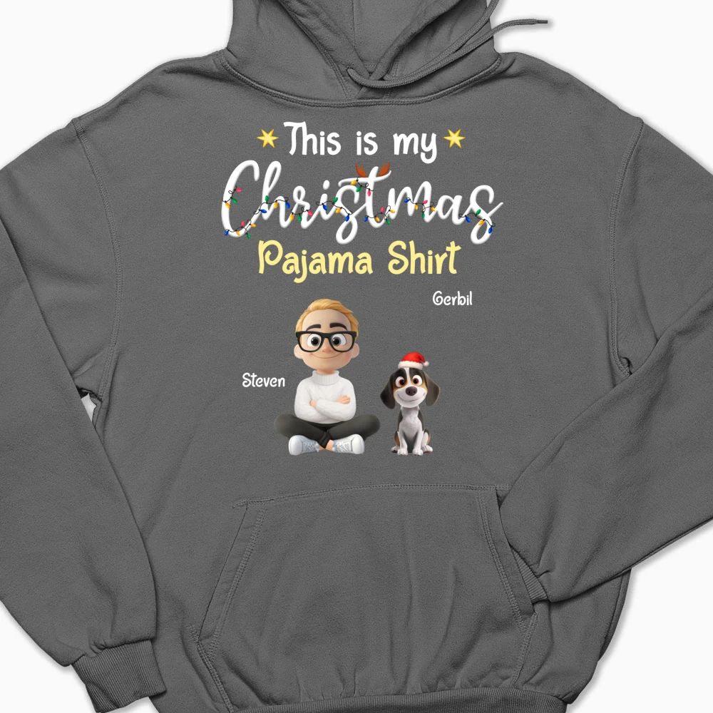 Pawjama Shirt Cartoon Christmas Ver Man - Personalized Custom Hoodie - Image 10