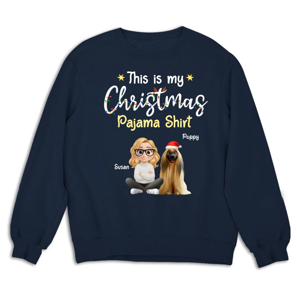Pawjama Shirt Cartoon Christmas Ver Pet - Personalized Custom Sweatshirt - Image 7