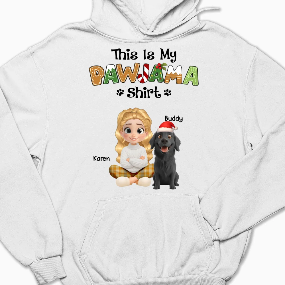 Pawjama Shirt Cartoon - Personalized Custom Hoodie - Image 3