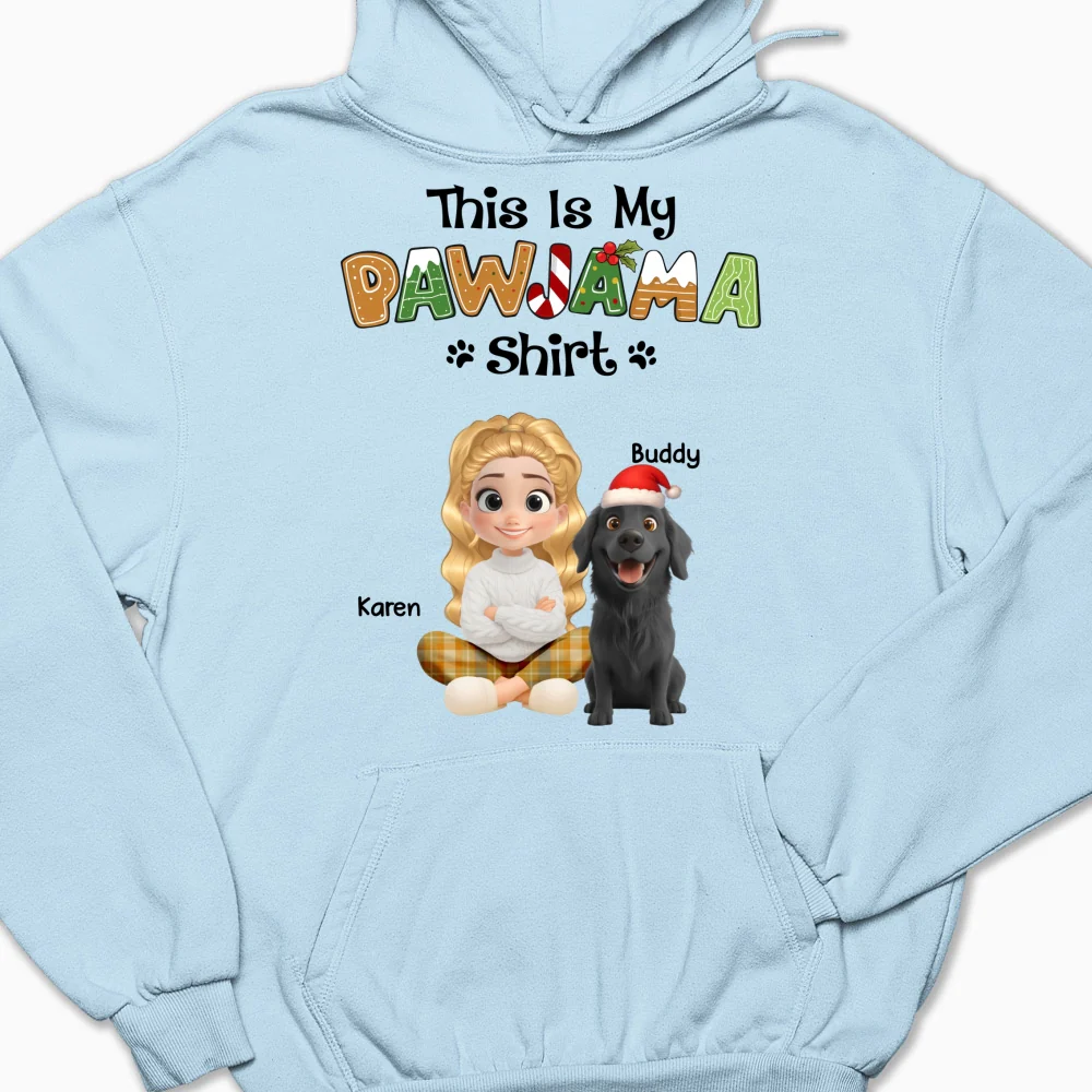 Pawjama Shirt Cartoon - Personalized Custom Hoodie - Image 5