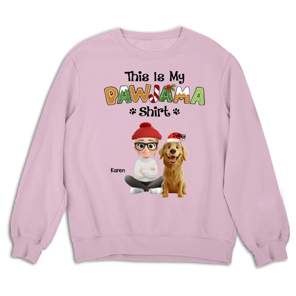 Pawjama Shirt Cartoon Ver Pet - Personalized Custom Sweatshirt - Image 5