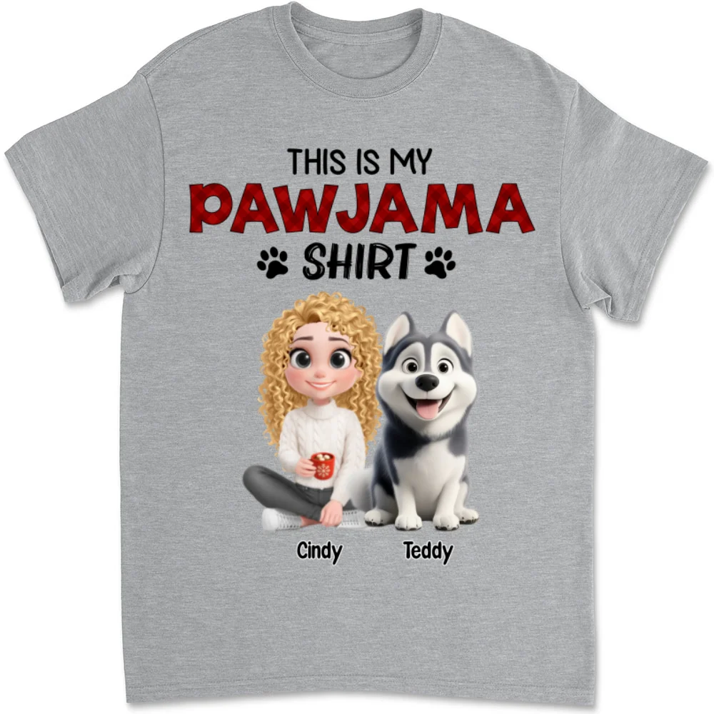 Pawjama Shirt New Style Cartoon - Personalized Custom Unisex T-shirt - Image 6