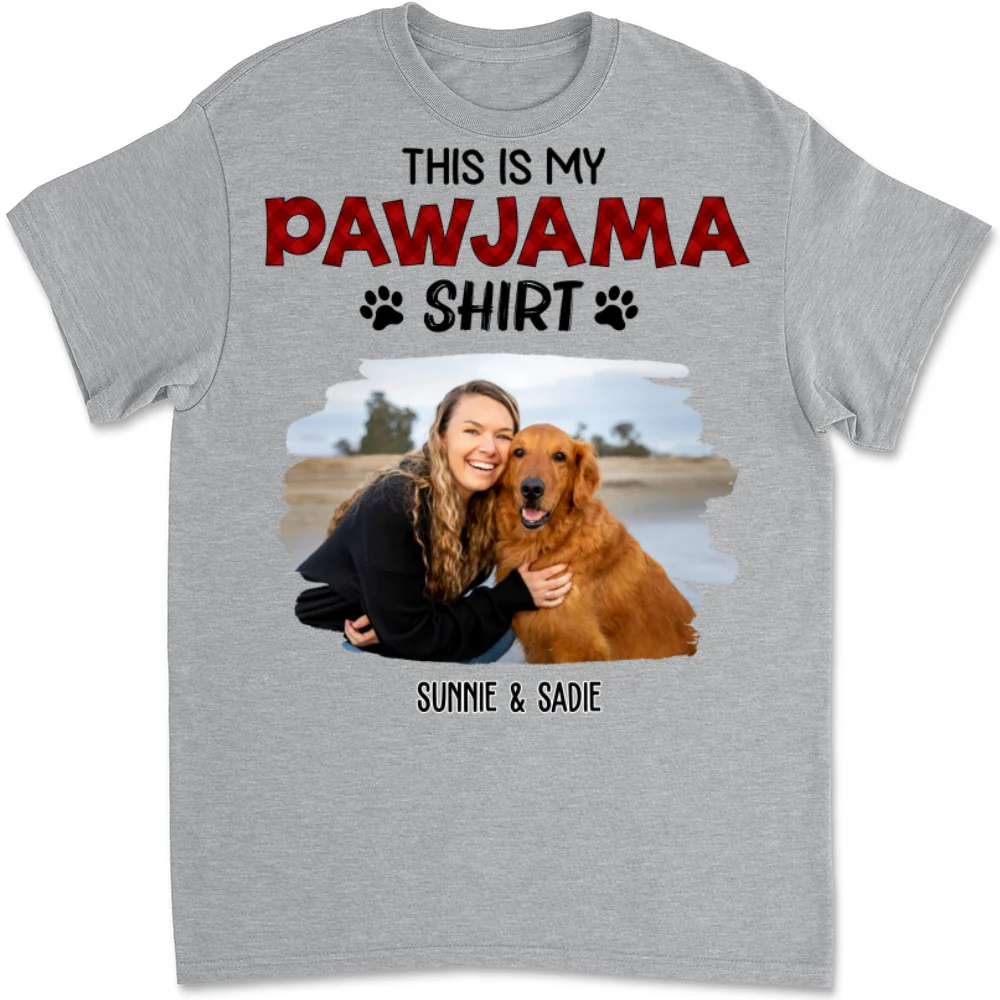Pawjama Shirt New Style Cartoon Photo - Personalized Custom Unisex T-shirt - Image 8