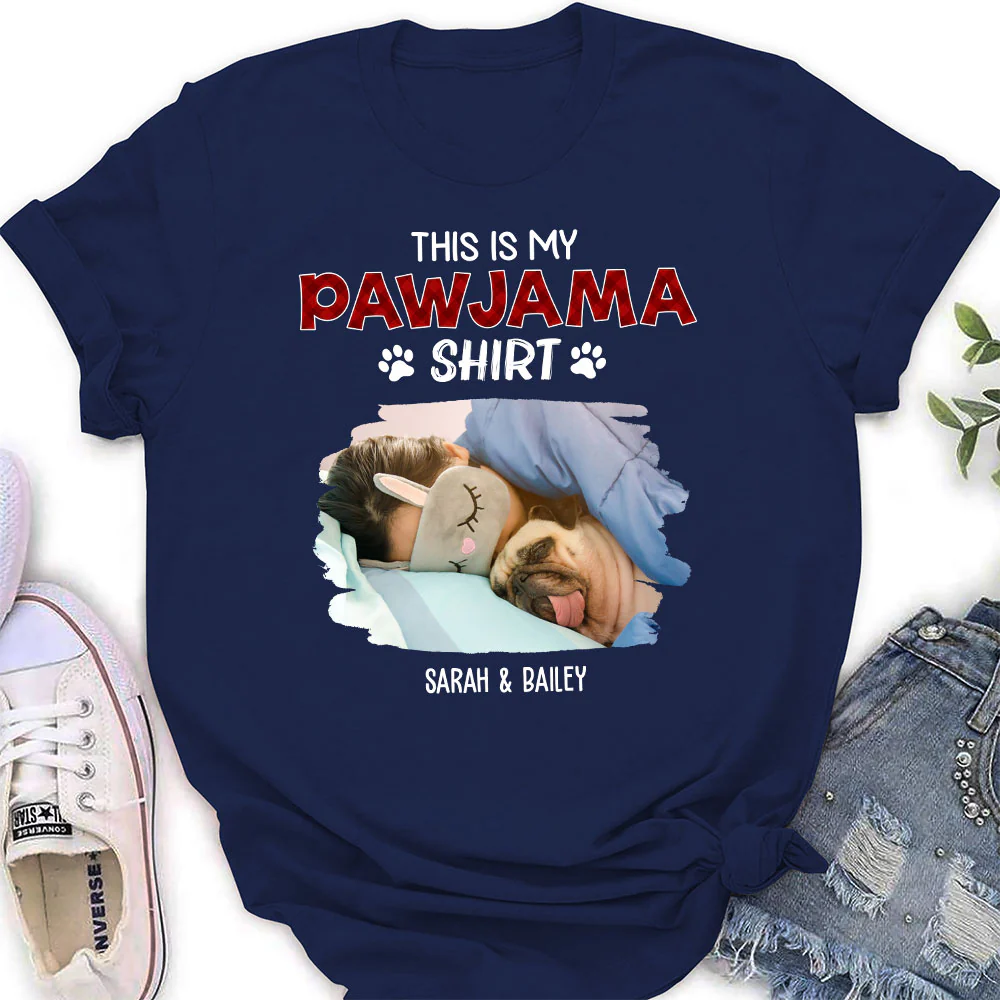 Pawjama Shirt New Style Dark Version Photo - Personalized Custom Women's T-Shirt - Image 3