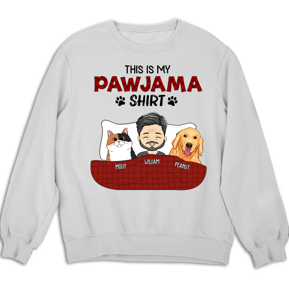 Pawjama Shirt - Personalized Custom Sweatshirt - Image 2