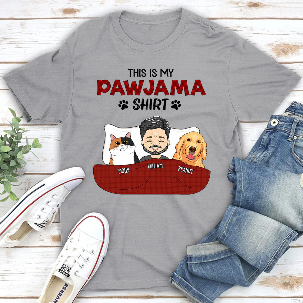Pawjama Shirt - Personalized Custom Unisex T-shirt - Image 3