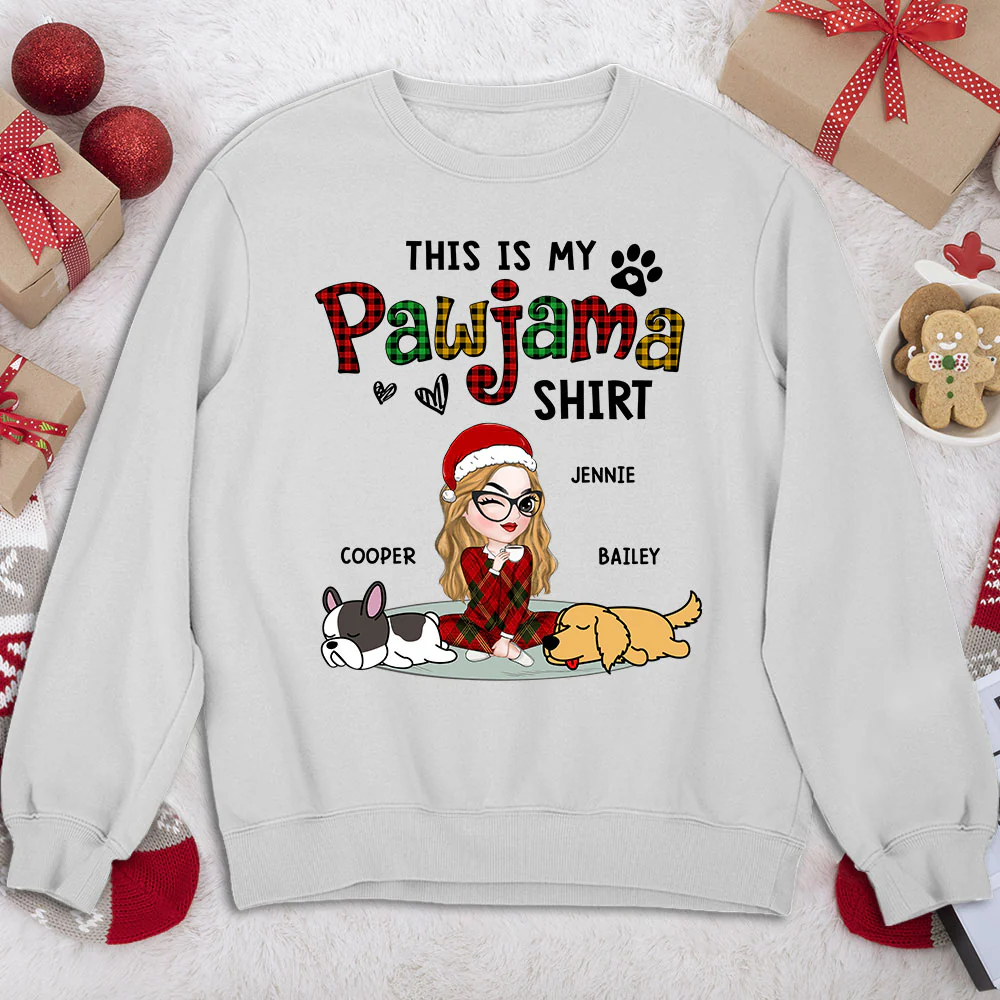 Pawjama Shirt Version 2 - Personalized Custom Sweatshirt - Image 4