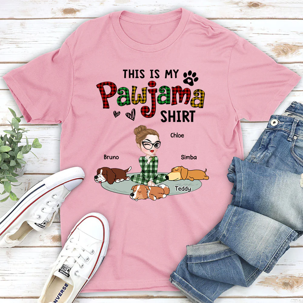 Pawjama Shirt Version 2 - Personalized Custom Unisex T-Shirt - Image 5