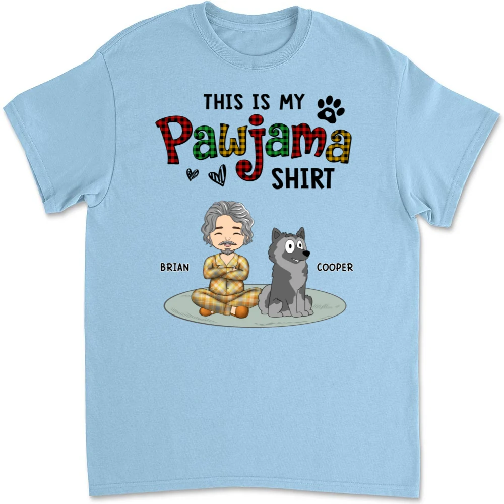 My Pawjama Shirt Version 3 - Personalized Custom Unisex T-Shirt - Image 8