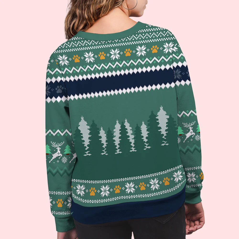 Pawliday Sweatshirt - Personalized Custom All-Over-Print Sweatshirt - Image 5