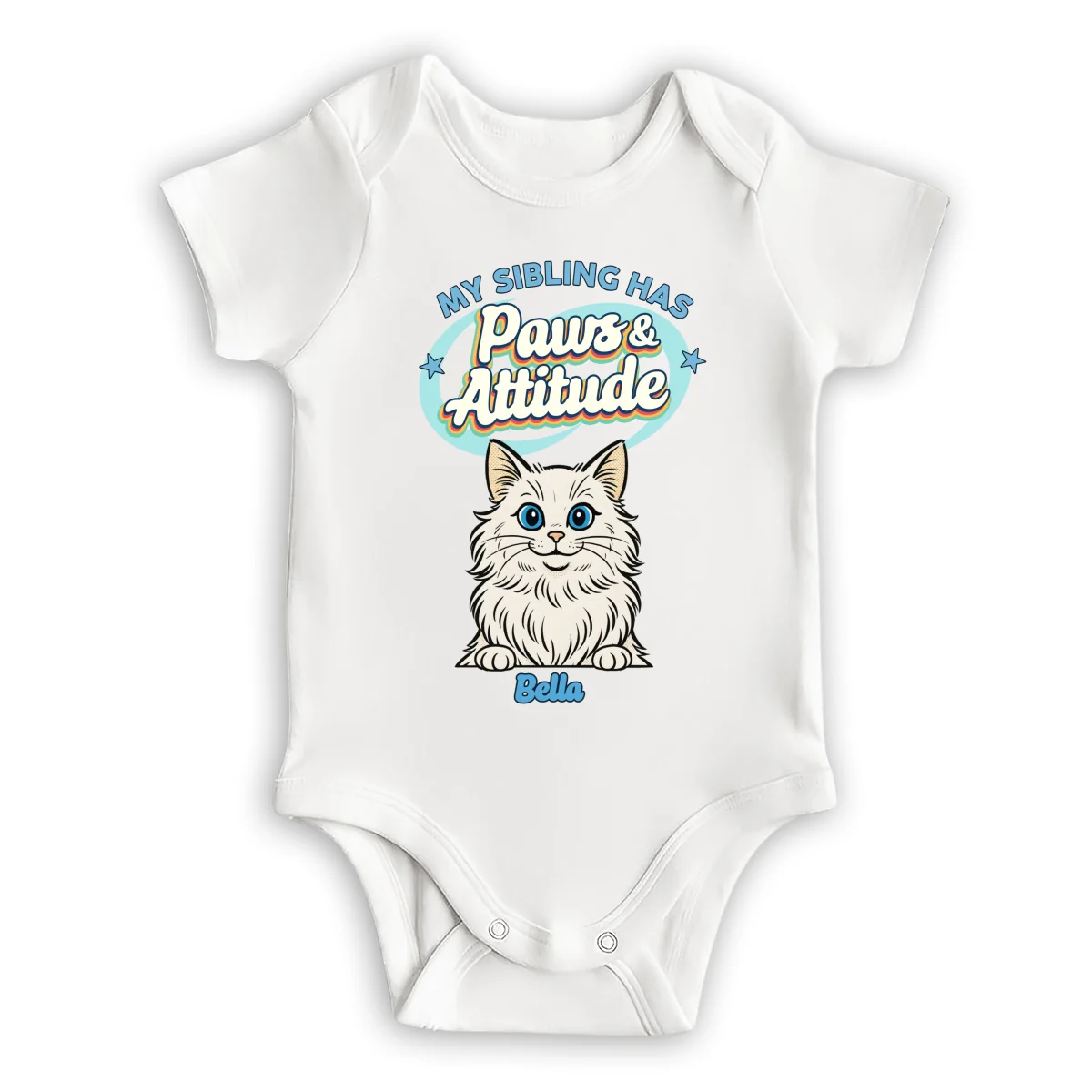 Paws And Attitude - Personalized Custom Baby Onesie - Image 6